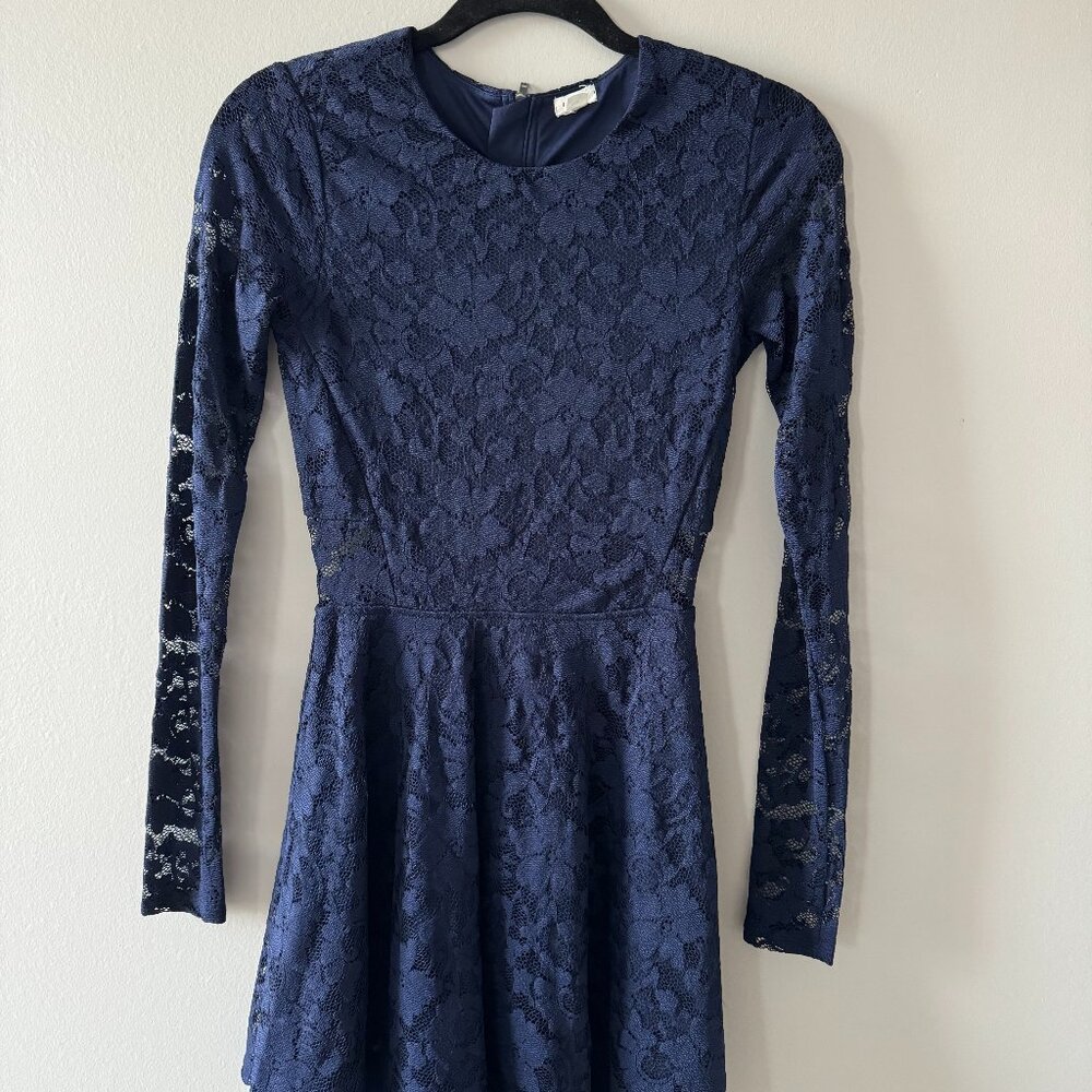 Garage navy lace dress size XS